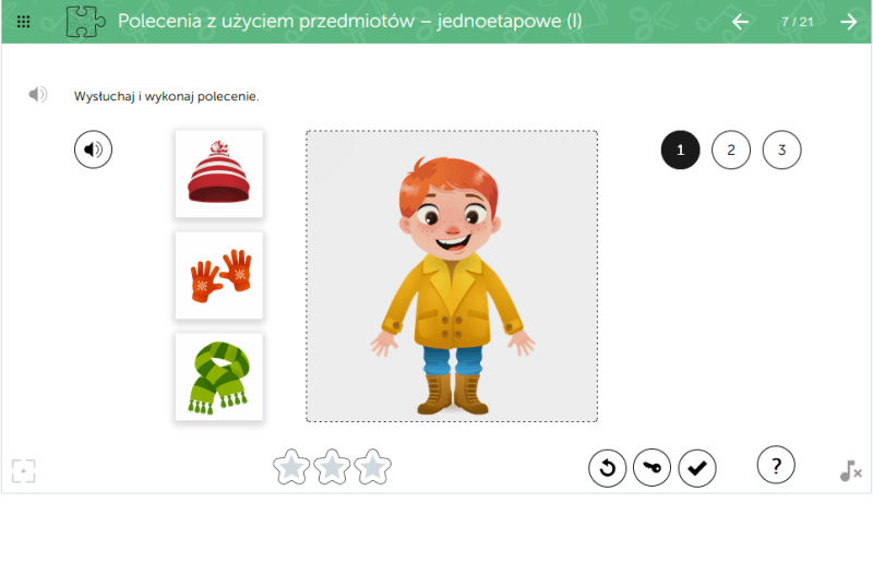 Autyzm.Rozumienie- screen1 mTalent Autyzm. Rozumienie i naśladowanie mowy