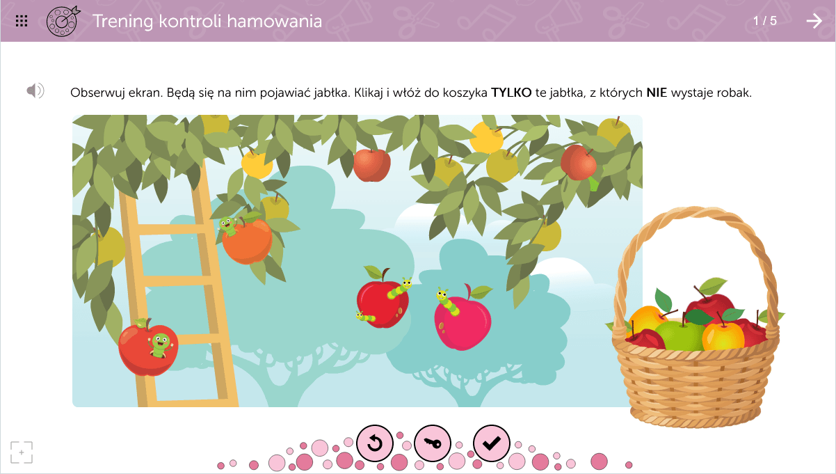 Przykładowe ćwiczenie – selekcja bodźców
