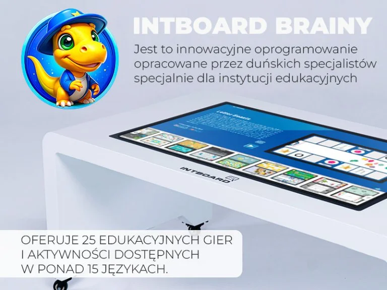 img_pl_INTBOARD_BRAINY_STYLE-768x576 (1) Stół interaktywny INTBOARD STYLE 43″ na Android + Zestaw programów edukacyjnych INTBOARD BRAINY