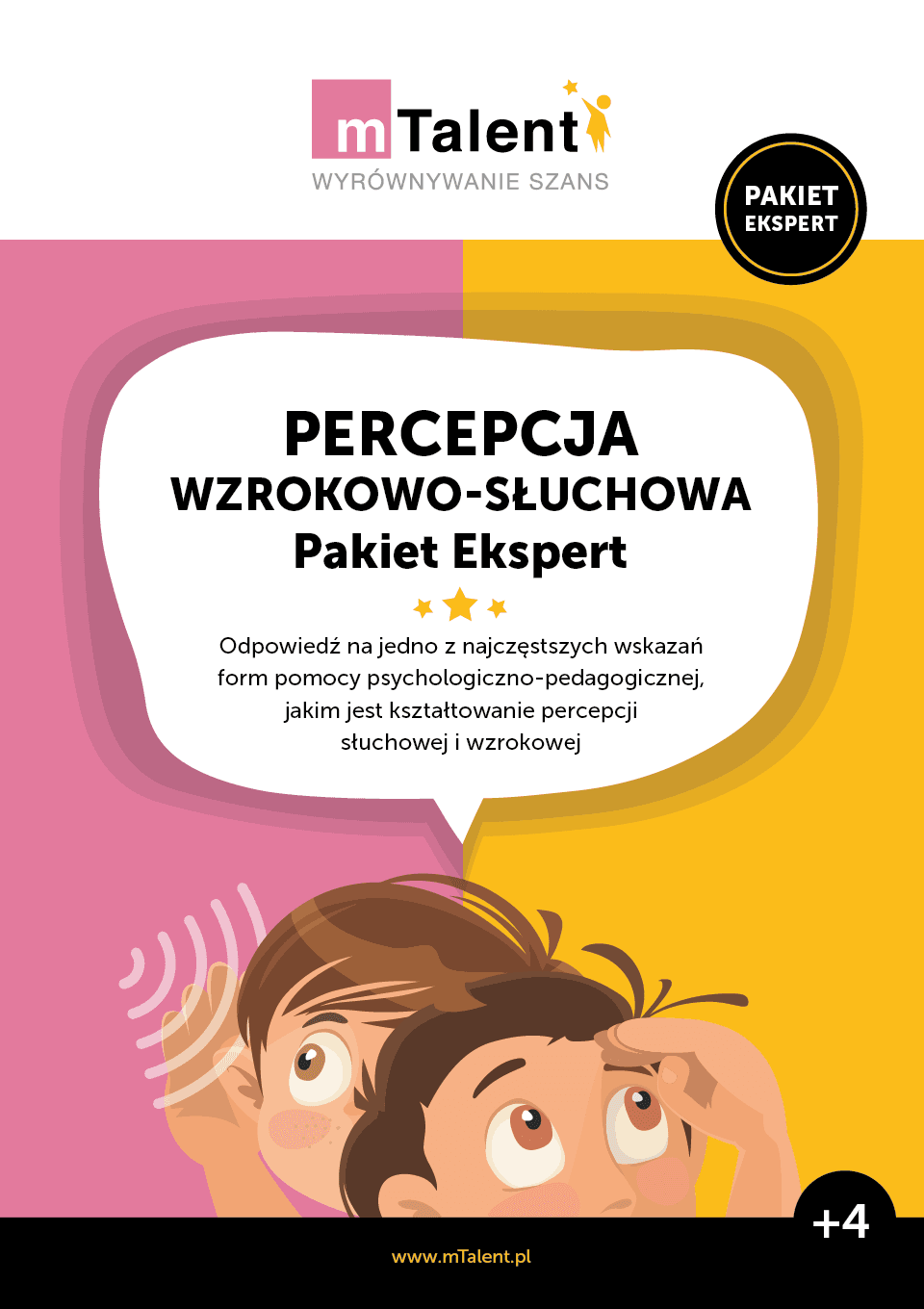 mTalent – Pakiet Percepcja wzrokowo-słuchowa – front