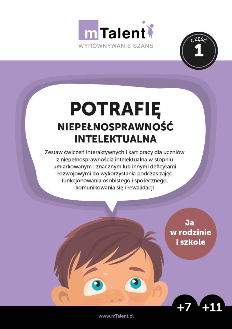 mTalent_Potrafie_Niepelnosprawnosc_intelektualna_1_front mTalent Potrafię. Niepełnosprawność intelektualna cz. 1