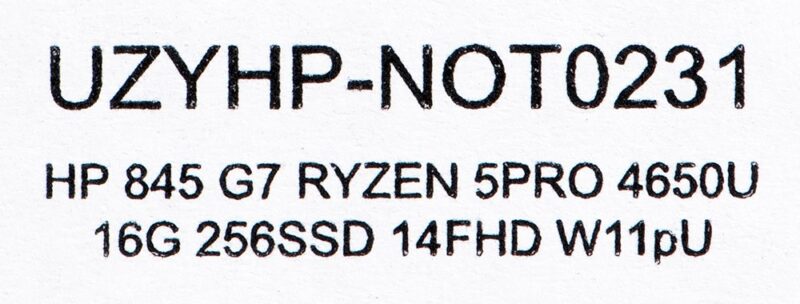 HP EliteBook 845 G7 AMD RYZEN 5 PRO 4650U | 16GB | 256GB SSD