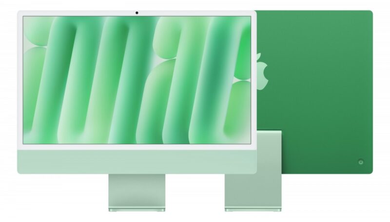 iMac 24 cale: M4 8/8, 16GB, 256GB SSD - Zielony