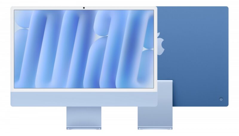 iMac 24 cale: M4 10/10, 16GB, 256GB SSD - Niebieski