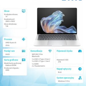 Notebook EliteBook X G1a  AI9HXP375 2TB/64GB/W11P/14.0   B9ZW9ET