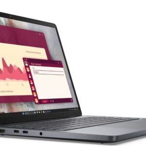 Laptop Dell Pro 14 PC14250 W11P C5 220U/16GB/512GB CL25/14.0 FHD+/INT/FgrPr/FHD/IRCam/Mic/WLAN+BT/BcklKb/3C/3YPS Magnetite color, textured finish