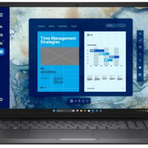 Laptop Dell Pro 16 PC16250 W11P C5 220U/16GB/512GB CL25/16.0 FHD+/Int/FgrPr/FHD/IRCam/Mic/WLAN+BT/BcklKb/3C/3YPS Magnetite color, textured finish