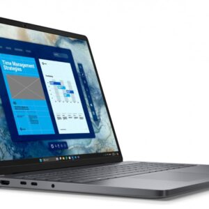 Laptop Dell Pro 16 PC16250 W11P C5 220U/16GB/512GB CL25/16.0 FHD+/Int/FgrPr/FHD/IRCam/Mic/WLAN+BT/BcklKb/3C/3YPS Magnetite color, textured finish