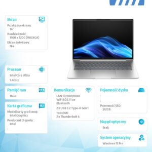 Notebook EliteBook 6 G1i U5-225U 512GB/16GB/W11P/14.0   C51FVET