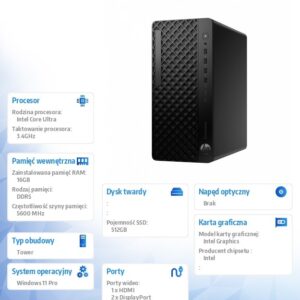 Komputer EliteDesk 8 Tower G1i U5-235 512GB/16GB/W11P      A55S1ET