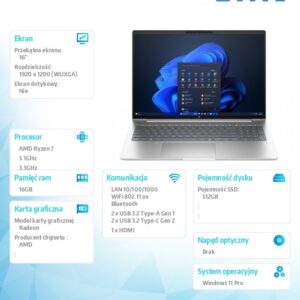 Notebook ProBook 4 G1a  R7-250 512GB/16GB/W11P/16.0   C51HNET