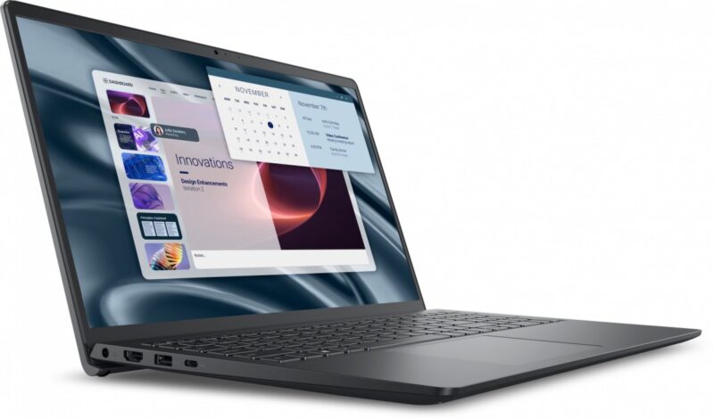 Laptop Dell Pro 15 Essential PV15255 W11P R3-7320U|8GB|512GB|AMD Radeon 610M|FgrPr|WLAN+BT|15.6 FHD|BcklKb|3C|65W|3YPS Carbon Black (Plastic)