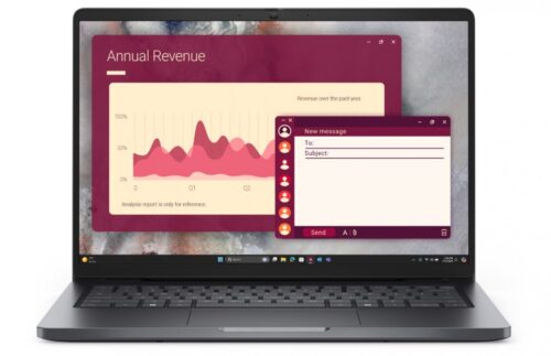 Laptop Dell Pro 14 PC14250 W11P C7 150U/16GB/512GB CL25/FgrPr/FHD IR Cam&Mic/WLAN+BT|14.0 FHD+|BcklKb/3C/65W/3YPS Magnetite color, textured finish
