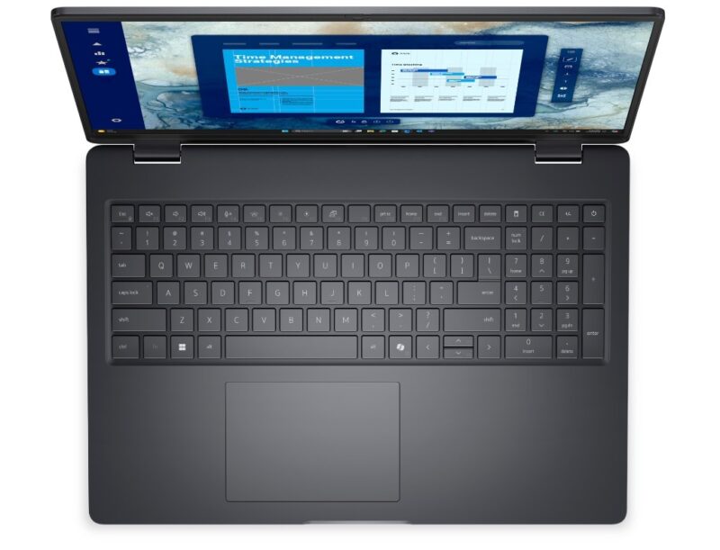 Laptop Dell Pro 16 PC16250 W11P C7 150U/16GB/512GB CL25/FgrPr/FHD IR Cam&Mic/WLAN+BT/16.0 FHD+/BcklKb/3C/3YPS Magnetite color, textured finish